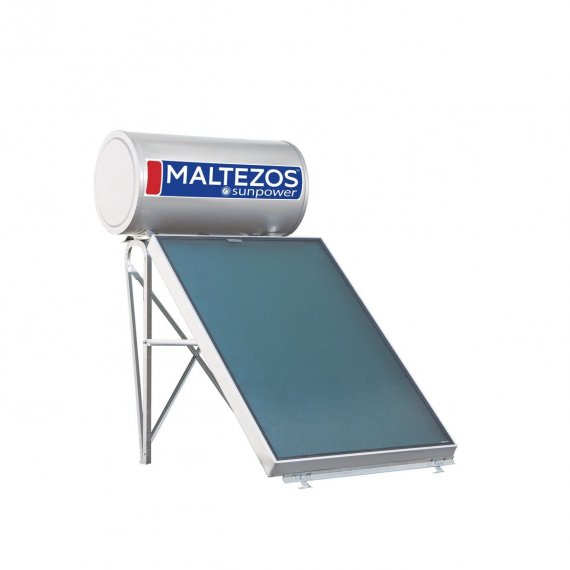 Ηλιακος Θερμοσιφωνας MALTEZOS Glass Sunpower 160Lt Διπλης Ενεργειας SAC 130X150